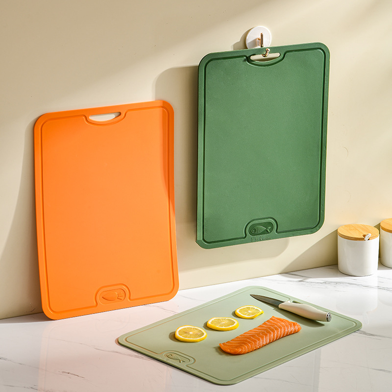 TPU cutting board plastic cutting board household kitchen multifunctional double-sided cutting board wall-mounted chopping board vegetable cutting board