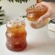 New transparent glass cloud Cup household milk breakfast cup ice American latte cup juice cold drink drinking cup