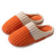 Stitching corduroy cloth label autumn and winter warm indoor and outdoor home men and women couples floor slippers cotton shoes warm