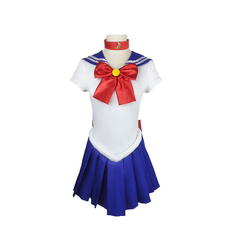 Water Ice Moon cos Sailor Warrior cos Moon Hare 4 Generation Sailor Suit Halloween Children Play Costume