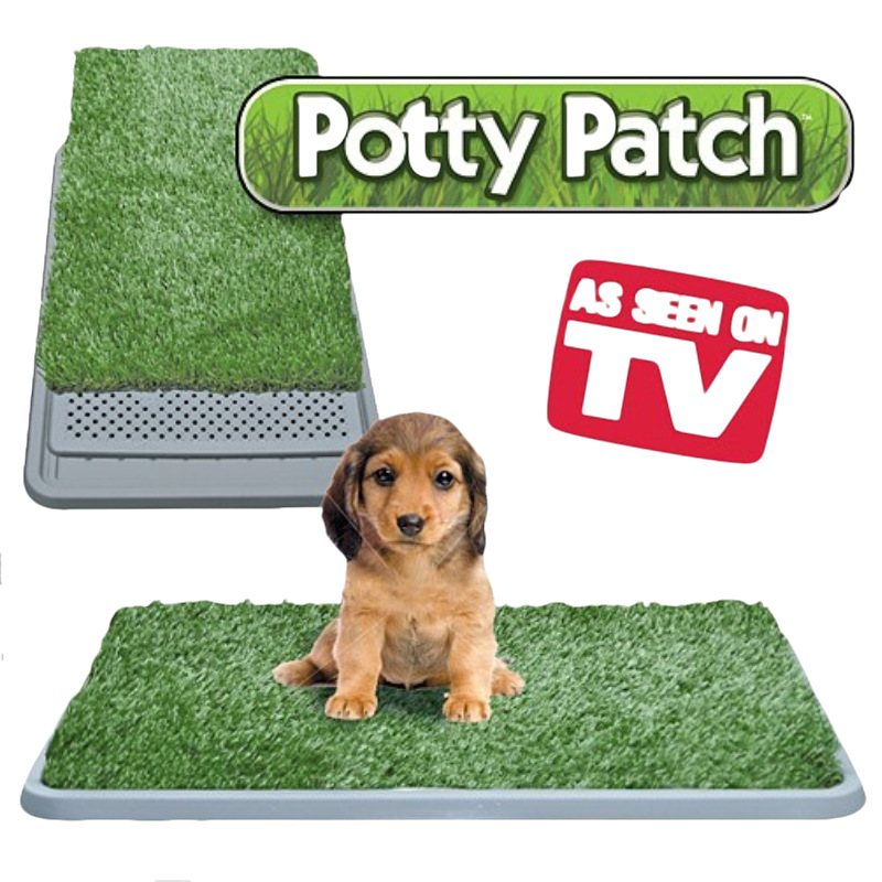 Pet dog dog toilet matching lawn change convenient toilet with a piece of fake grass pet toilet lawn toilet
