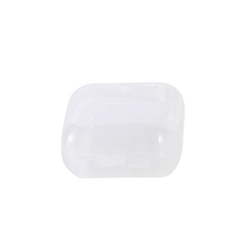 Mini Snap Jewelry Box Transparent Plastic Small Medicine Box Earrings Ring Small Box Parts Card Dustproof Storage Box
