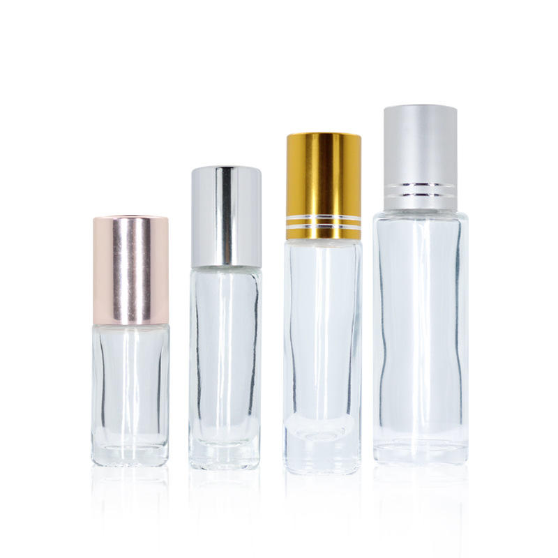 Thick Tea Brown 5ml Glass Walking Bead Bottle Perfume Packed Bead Bottle Cosmetic Bottle