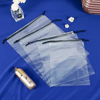 Карман Drawstring pe прозрачный носки одежда нижнего белья упаковывая мешок хранения перемещения пластичный может быть Напечатанным Логосом