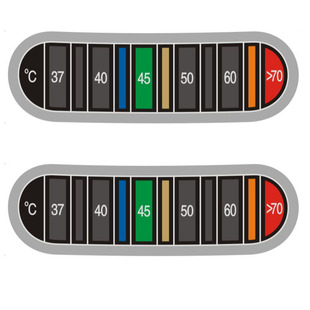Coffee Cup Color Changing Thermometer Temperature Sensitive Sticker Temperature Sticker with Double-sided Adhesive Waterproof Temperature Measuring Sticker Water Temperature Meter