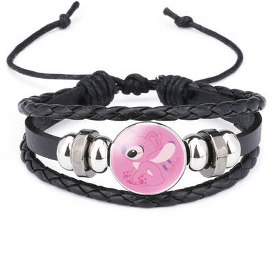 Movie and TV surrounding star baby iney Stillson Time Gem Black multi-layer leather bracelet factory wholesale