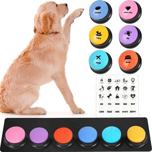 Amazon pet communication button dog talk interactive training sound button recording sounder squeeze box
