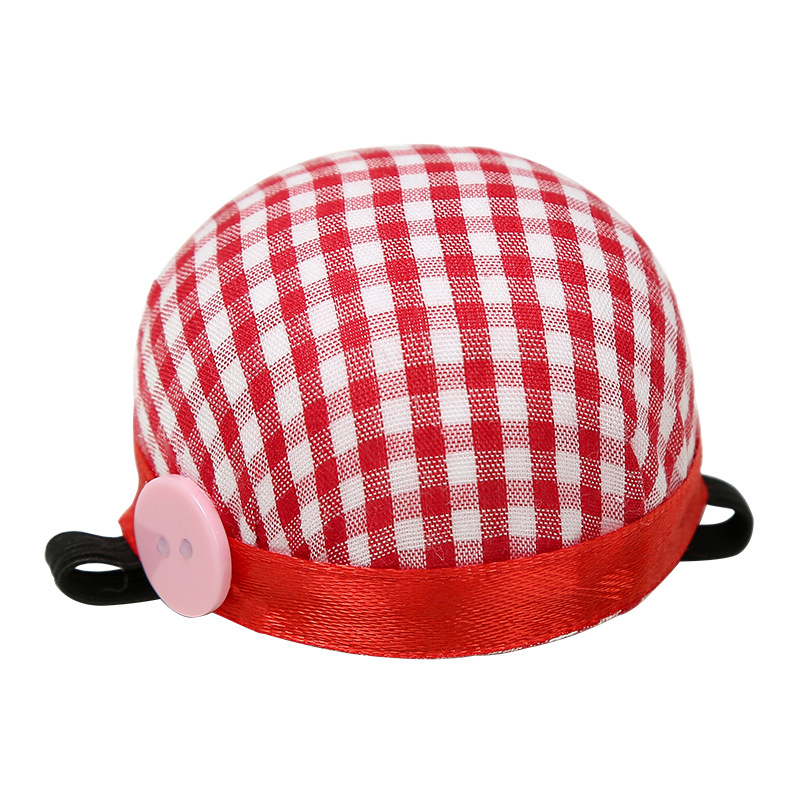 Red check pin insert manual diy sewing tool pin bag button wrist pin insert portable pin insert ball