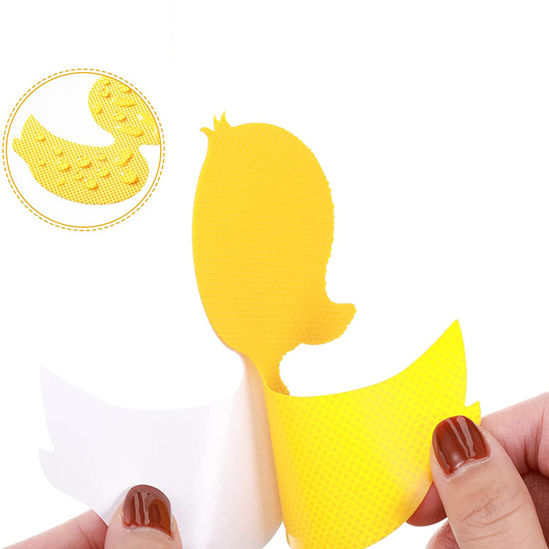 Amazon in stock little yellow duck cartoon non-slip stickers children Bath non-slip stickers little duck bathroom non-slip stickers