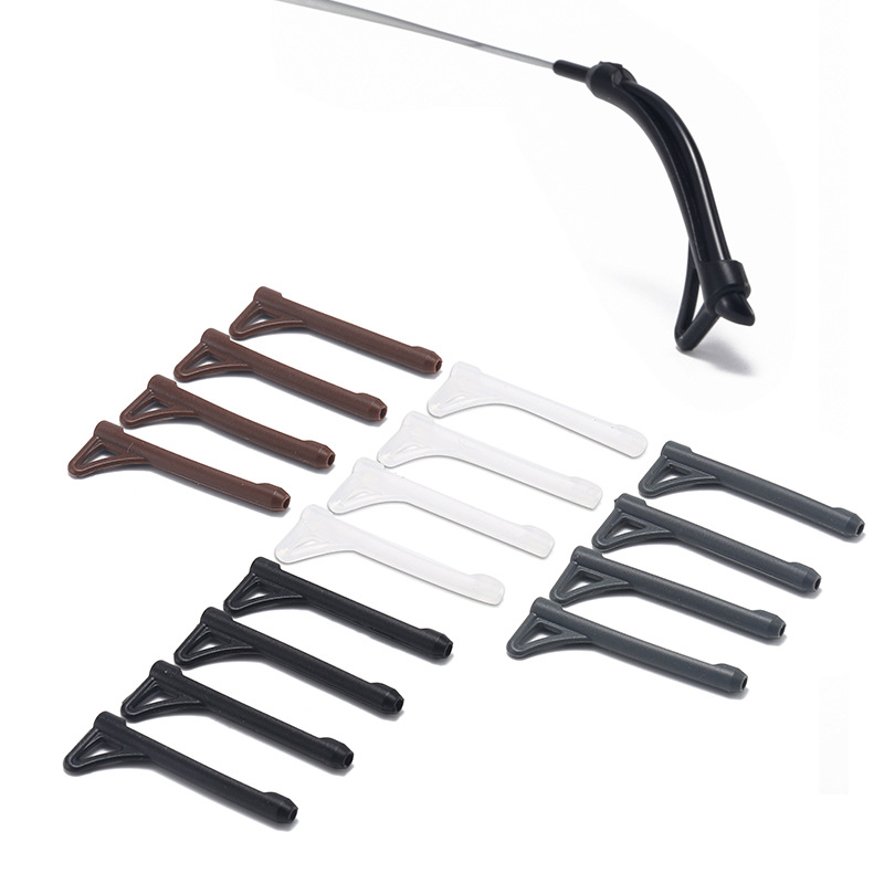 New glasses leg silicone anti-slip cover ear hook ear support glasses leg sleeve anti-drop leg cover silicone glasses sleeve hook