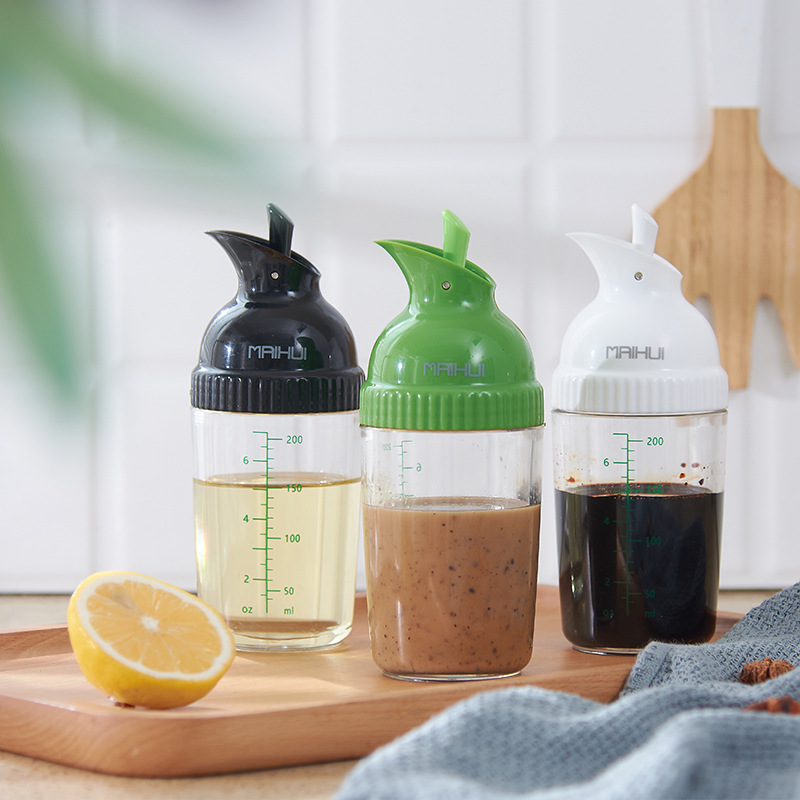 Kitchen Seasoning Bottle Leak Proof Sealed Soy Sauce Pot Vinegar Bottle Bag Cap Seasoning Bottle Oil Bottle Seasoning Bottle Salad Seasoning Bottle