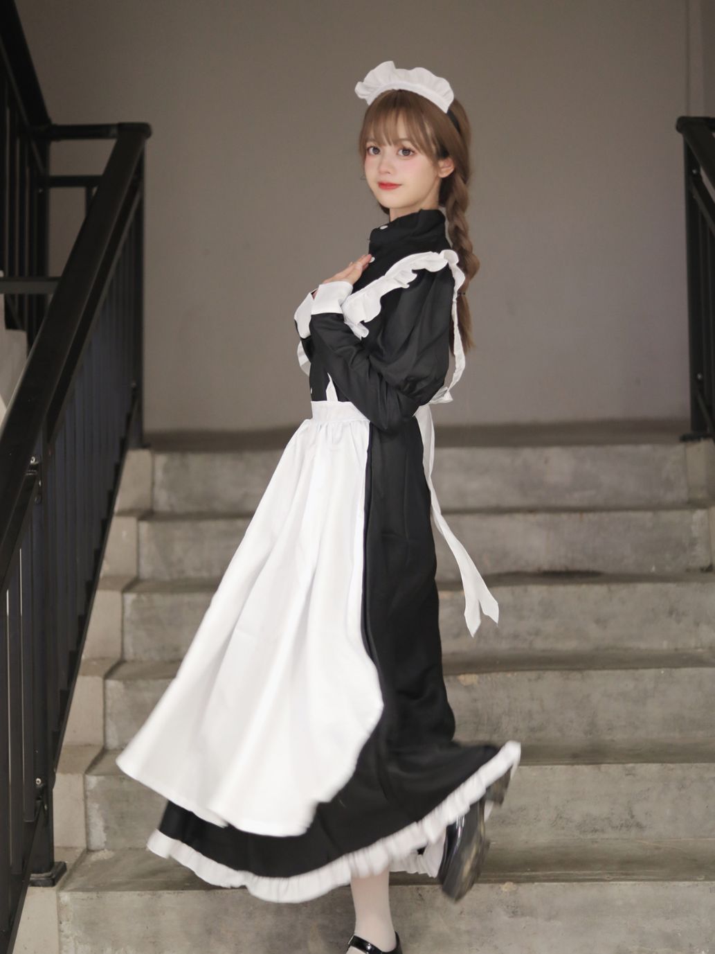 Men's Maid Dress Women's Big Brother cosplay Dress Cute Lolita Pseudo Niang Cafe