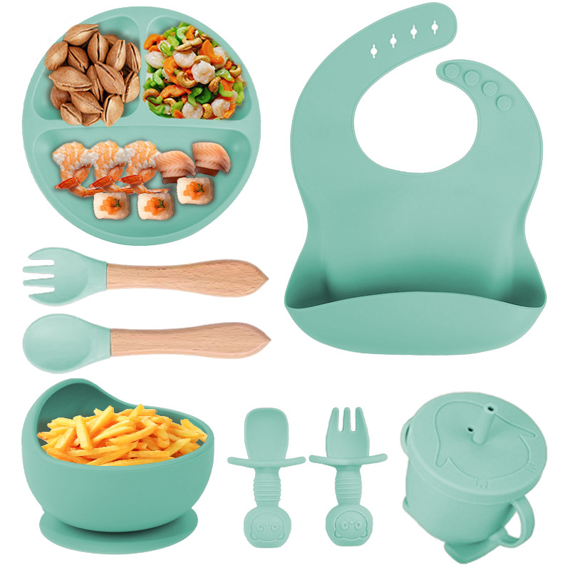 Mint color eight-piece set