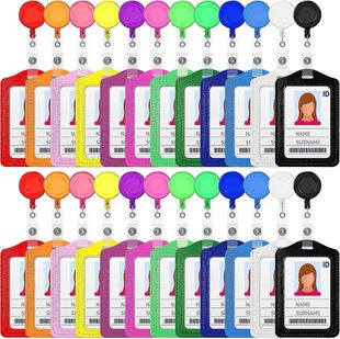 ID Set Chest Card Set Manufacturer's Doctor's Chest Card Clip Nurse's Chest Card Work Card Easy Pull Buckle Set