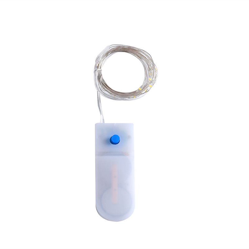 Flashing button battery box light string button switch button light flower cake gift box decorative light cross-border exclusive