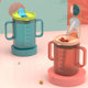 Fruit Children's Drinking Cup Milk Cup Baby's Graduated Drinking Cup Baby's Dual-Use Duckbill Cup