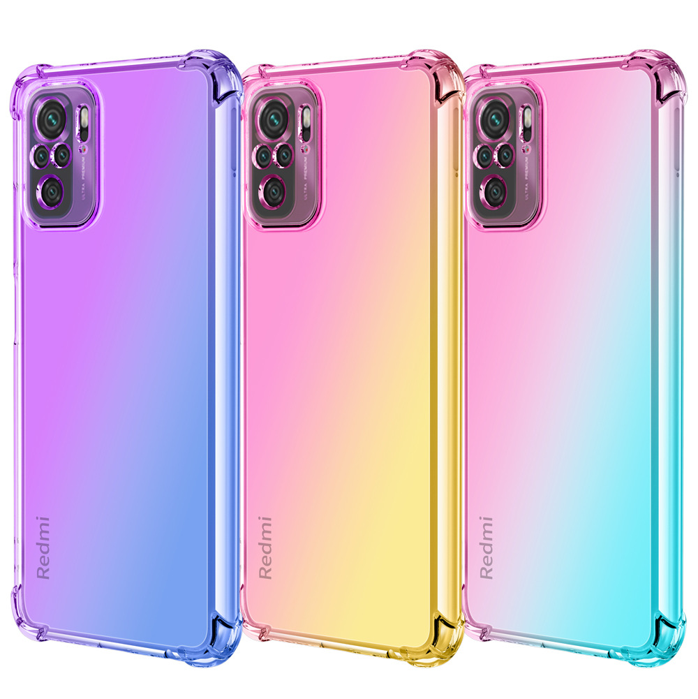 + red rice Note12S red rice 12C anti-fall Red Rice note12Turbo speed mobile phone case gradient applicable