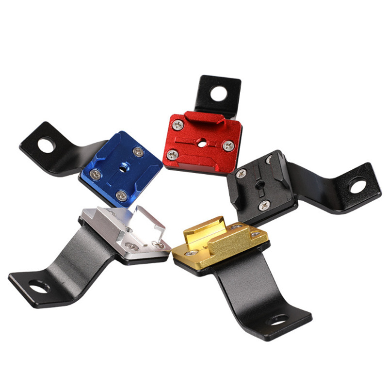 Wholesale Gopro sports camera accessories motorcycle rearview mirror bracket CNC aluminum alloy holder base bracket