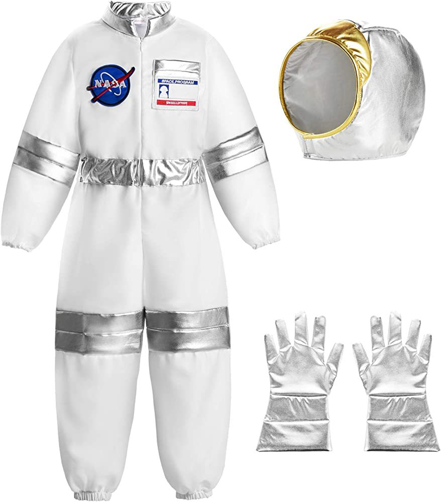 Children's Space Suit Halloween cosplay Performance Suit Astronaut Gloves Holiday Party Performance Play Suit