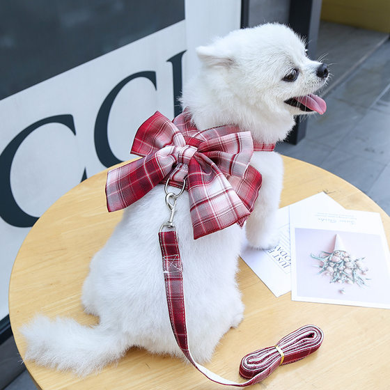 Pet Dog Cat JK Vest Traction Rope Teddy Clothes Better Than Panda Skirt Dog Chest Strap Dog Walking Rope Supplies