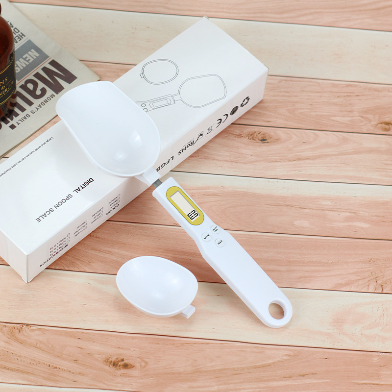 Small kitchen electronic scale portable spoon scale rechargeable electronic spoon weighing scale food kitchen scale gram weight scale