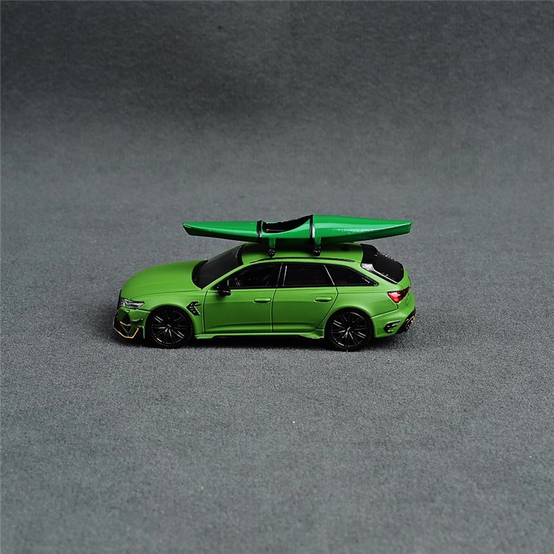 In stock | Roof box bicycle kayak luggage rack CM MODEL 1/64 car roof accessories MODEL