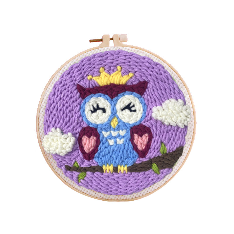 Russian Stamping Embroidery Handmade Embroidery diy Embroidery Material Bag Cute Wool Stamping Le Dun Embroidery Homemade Gift