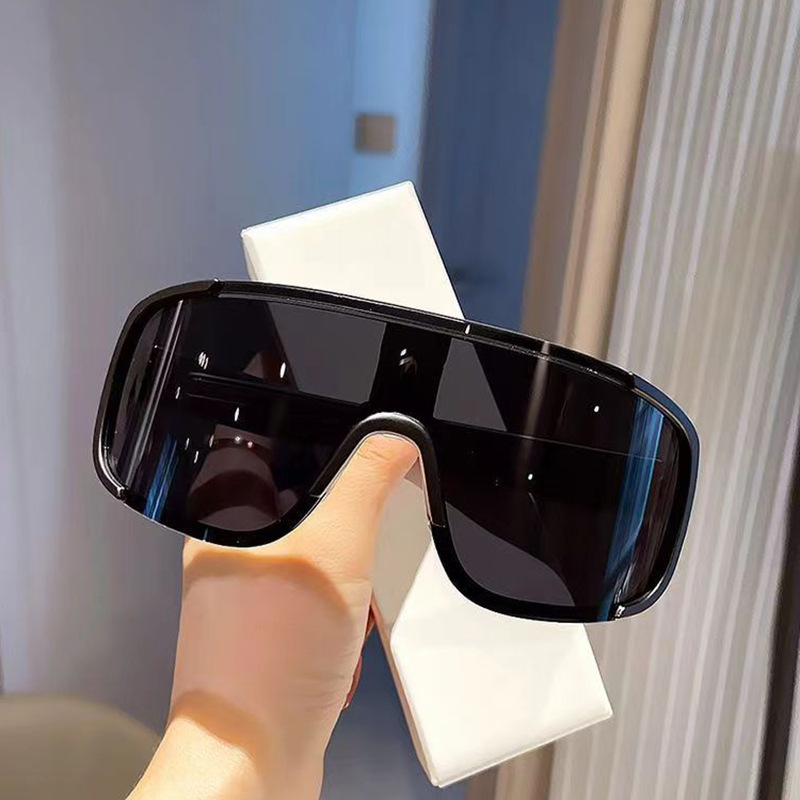Trendy Big Frame Outdoor Riding Glasses TikTok Red Book Online Celebrous Sunglasses Personalized Men's and Women's Mountaineering Skiing Sunglasses