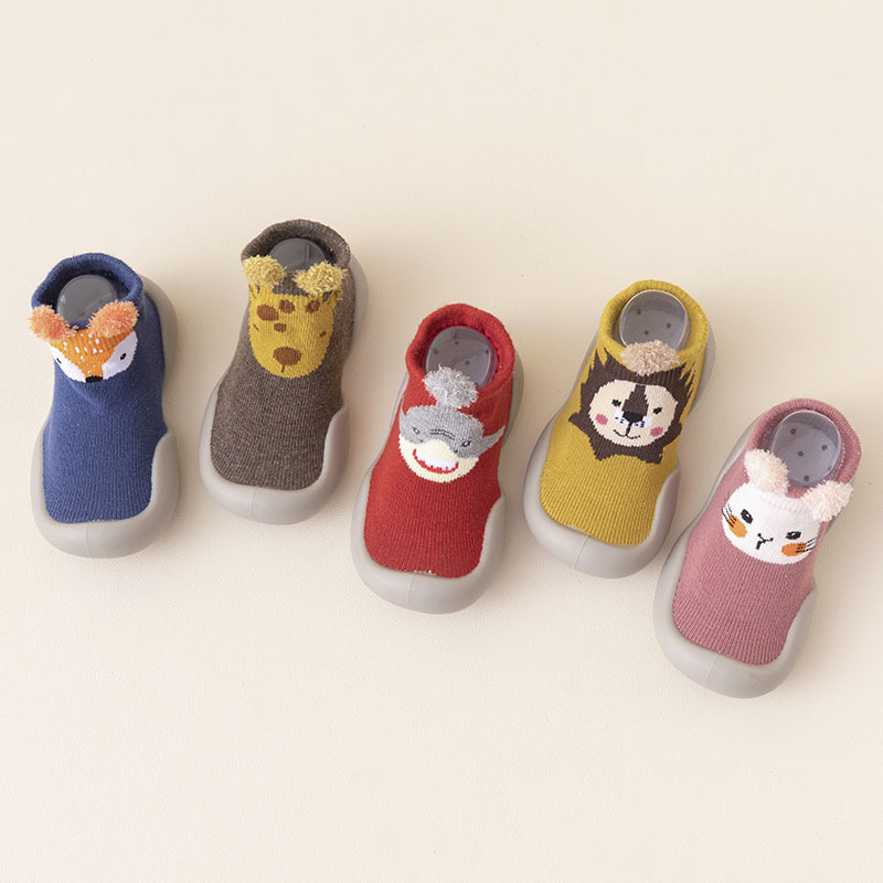 Autumn 2022 New Children's Socks Shoes Cartoon Baby Soft Sole Indoor Toddler Shoes Slip-on Men's and Women's Children's Shoes