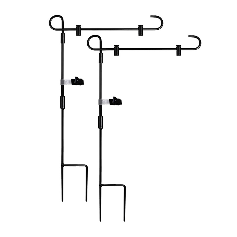Old cross-border outdoor garden flag flagpole bracket paint iron garden courtyard holiday decoration flagpole holder