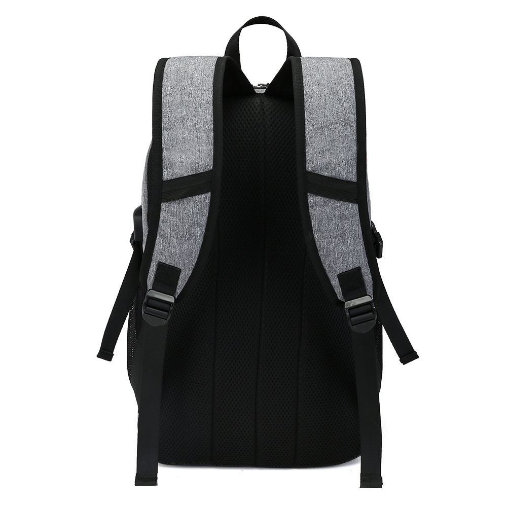 Basketball Bag Men's Oxford cloth backpack USB rechargeable backpack waterproof 15.6-inch computer student schoolbag