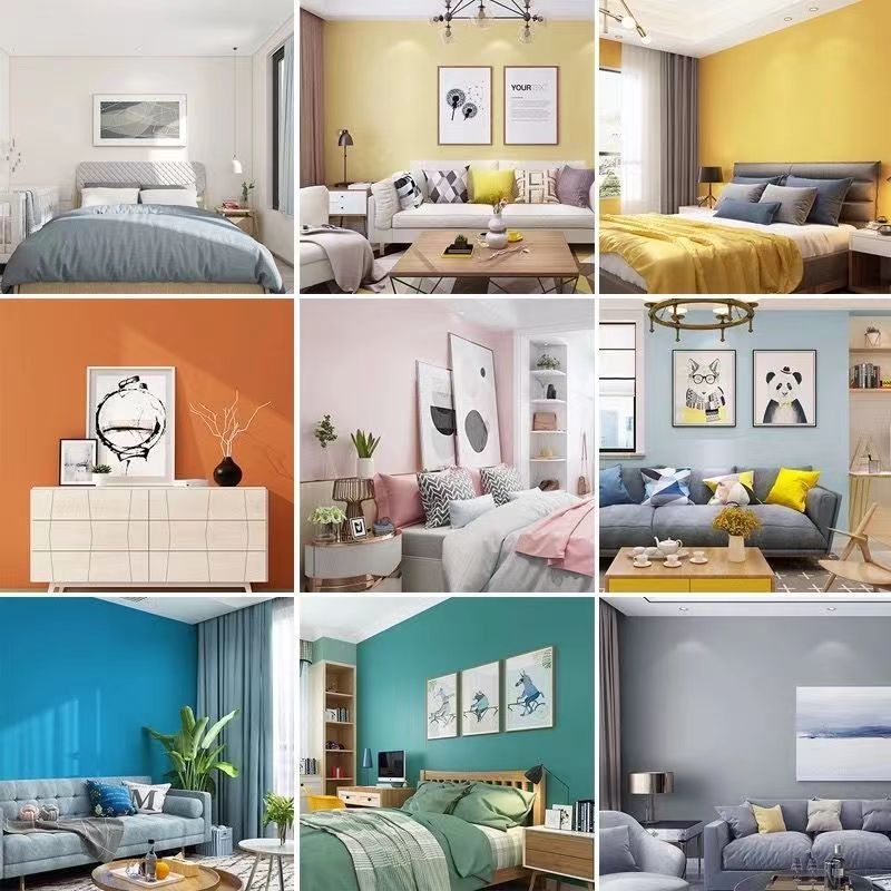 European-style Morandi Solid Color Diatom Mud Wallpaper Warm Furniture Renovation Bedroom Wall Background Wall Self-adhesive Wall Stickers