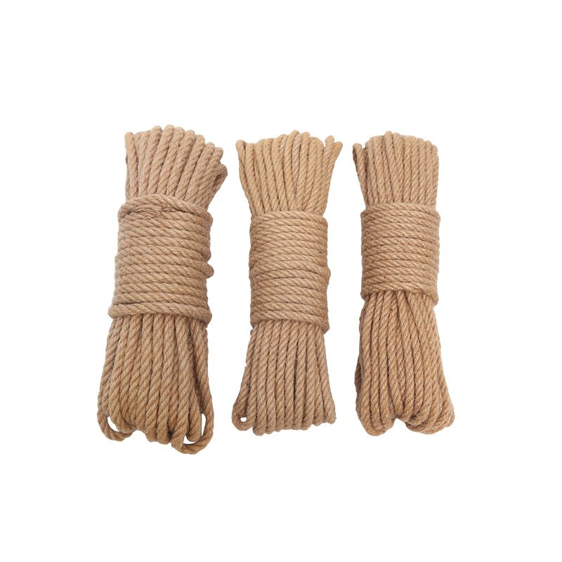 hemp rope cross-border supply tag binding braided rope tug-of-war rope diy juce rope retro decorative lighting hemp rope