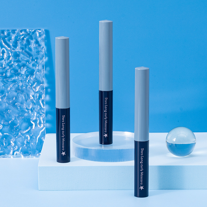SUAKE Su Anke Double Effect Mascara Blue and White Tube Small Hair Brush Head Slim Head Mascara Beginners Foreign Trade