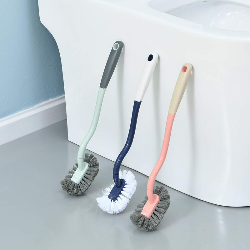 Household toilet brush squatting pit no dead angle cleaning brush toilet washing brush long handle toilet cleaning brush wholesale