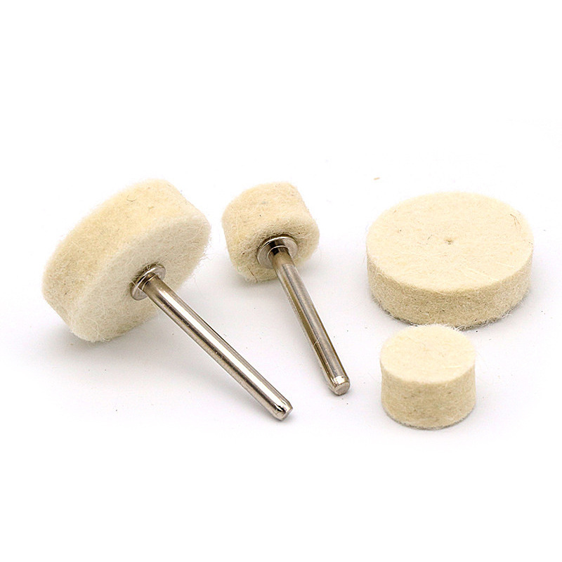 Wool wheel felt Live handle wool grinding head metal mold Jade jade carving mirror polishing tools electric grinding accessories