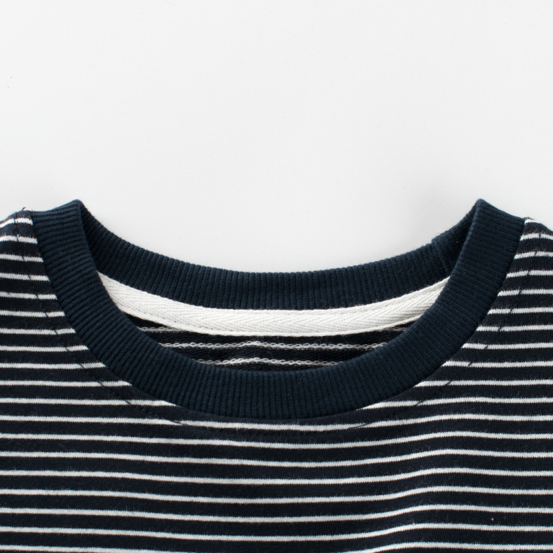 Grrr brand children's clothing autumn 2024 new boys long sleeve striped T-shirt women's children's clothing a generation of hair
