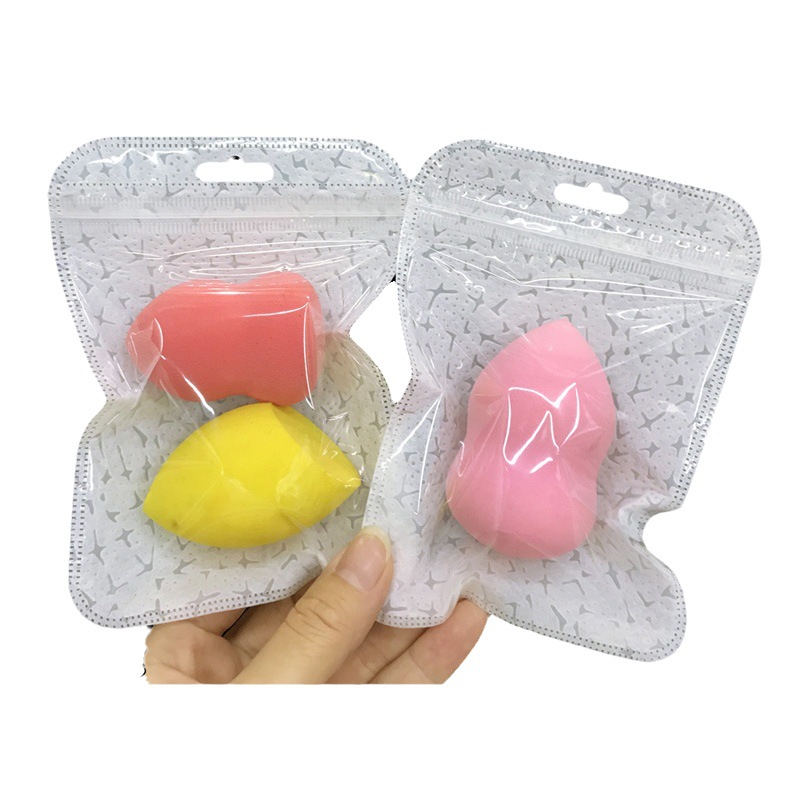 Translucent Self-sealing Bag Transparent Pearlescent Bag Frosted Color Magic Color Bag Beauty Makeup Egg Laser Bag Plastic Packaging Bag