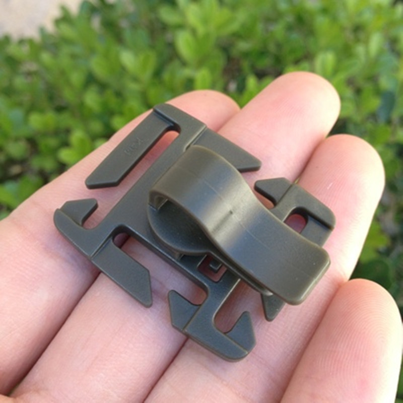 Water bag clip angle adjustable universal water bag tube water pipe clip with MOLLE webbing safety buckle