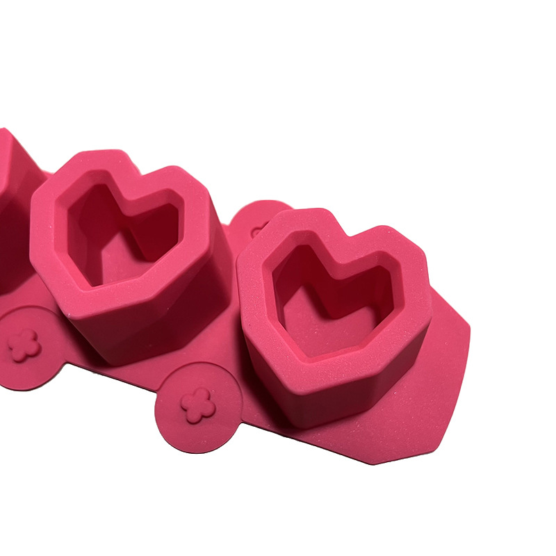 Cross-border hot sale 3 even love ice cup ice grid silicone mold wine cup DIY flowerpot potted fleshy plaster mold