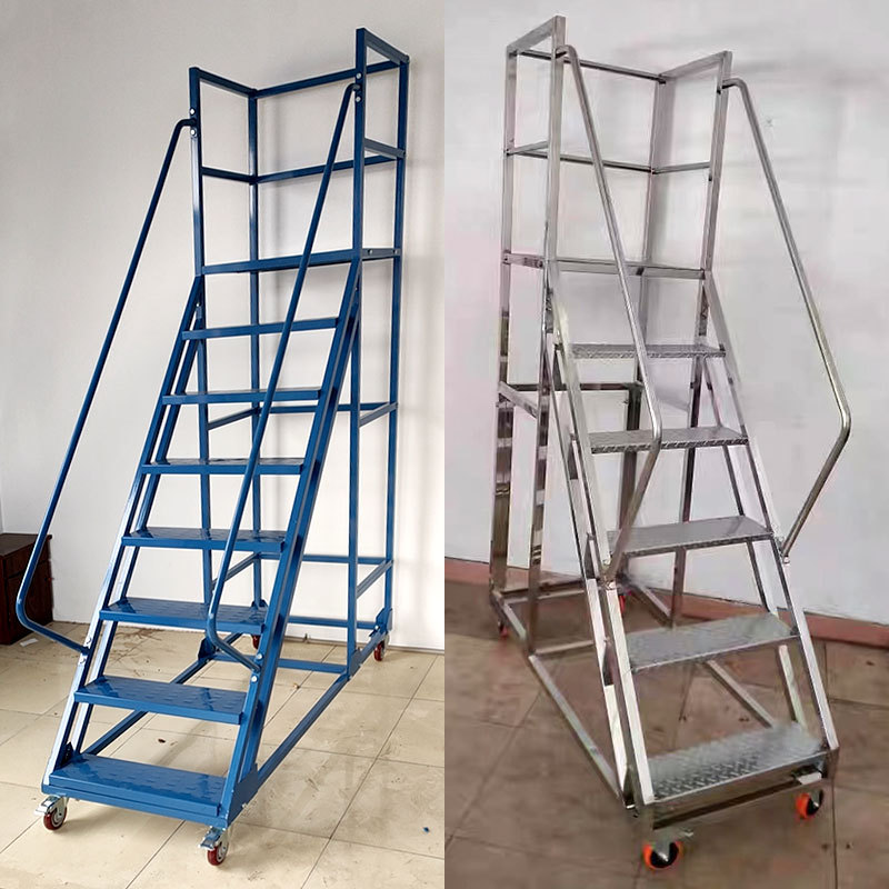Industrial climbing ladder detachable logistics warehousing mobile climbing ladder industrial pick-up safety climbing ladder pedal