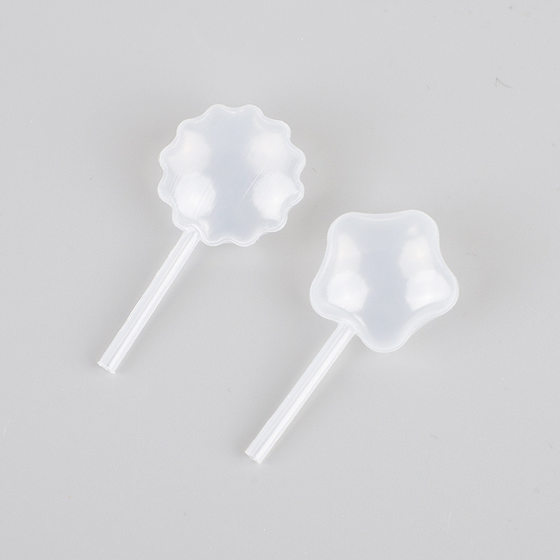 Baking special love shaped long five-pointed star 4ml plastic dropper cake room cream jam straw