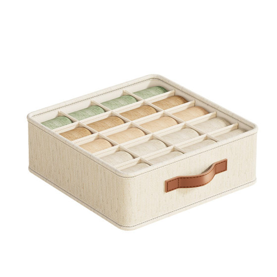 Tianshan Hemp Underwear Storage Box Bedroom Underwear Storage Drawer Multi-function Dormitory Home Wardrobe Underwear Box