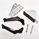 A pair of movable ladder feet (support)