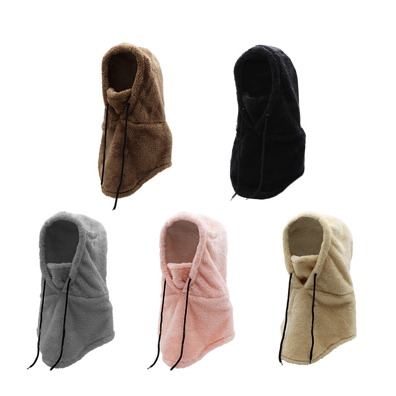 Winter Outdoor Cycling Hat Sports Wind-proof Hat Cold-proof Thickened Bib Ski Headgear Arctic Fleece Mask Warm Hat