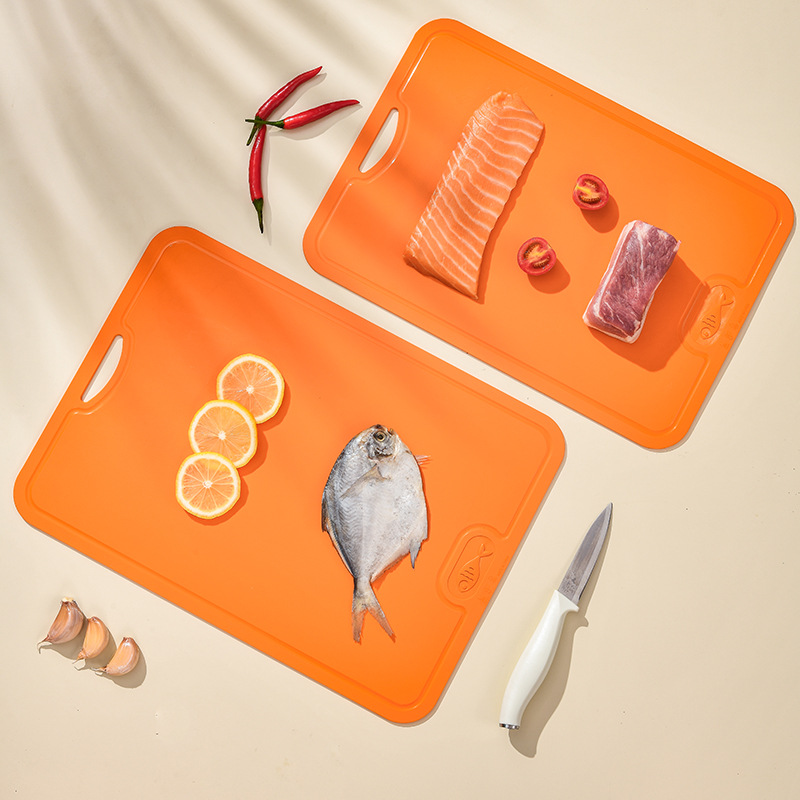 TPU cutting board plastic cutting board household kitchen multifunctional double-sided cutting board wall-mounted chopping board vegetable cutting board