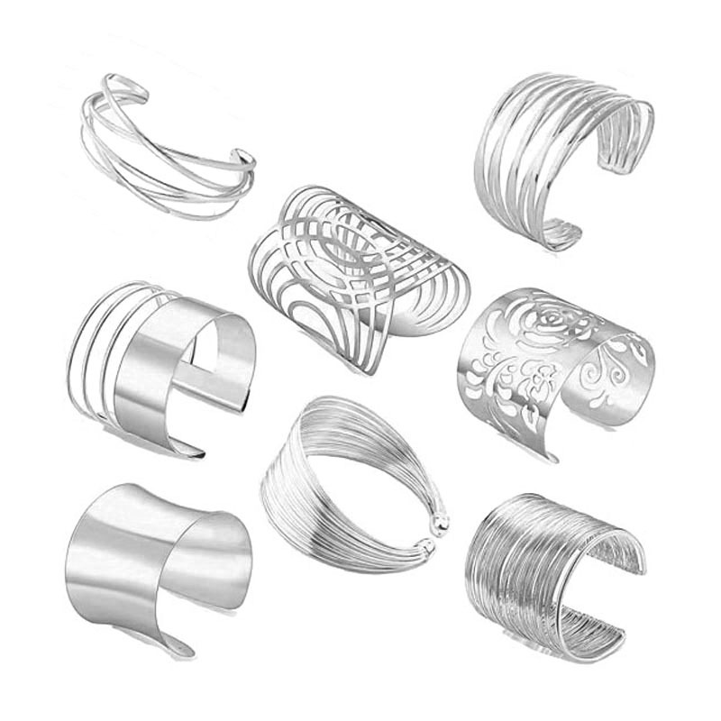 Factory Outlet Europe and the United States Best Selling Explosions Metal Bracelet Opening Bracelet Personality Street Shot Amazon Fashion Jewelry