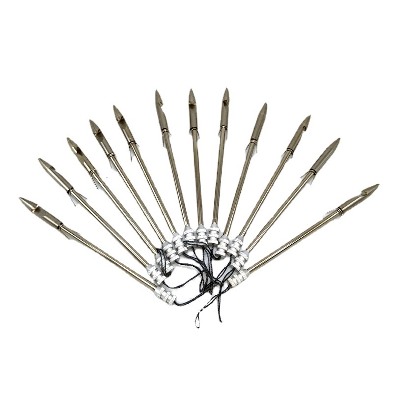 Wholesale fish shooting four prismatic slingshot bullet dart stainless steel slingshot fish shooting bullet Dart