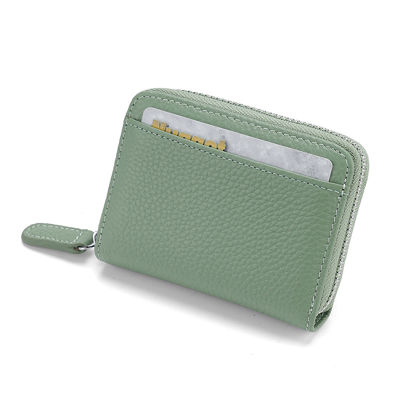 RFID anti-theft brush organ card bag men and women card holder card bag multi-functional zipper small wallet driver's license bag