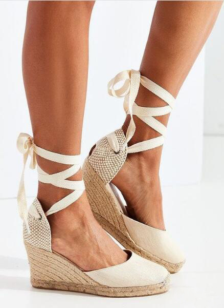 wish European and American Foreign Trade 2021 Summer Women's Shoes Fashion Wedge Strap Toe Sandals 43 yards Ma Wedge Women's Shoes